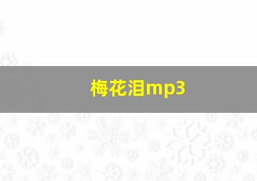 梅花泪mp3