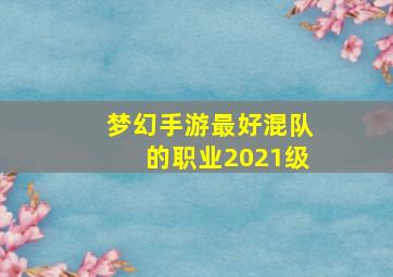 梦幻手游最好混队的职业2021级