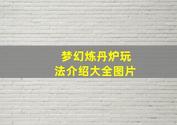 梦幻炼丹炉玩法介绍大全图片