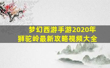 梦幻西游手游2020年狮驼岭最新攻略视频大全