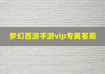 梦幻西游手游vip专属客服