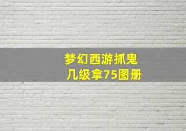 梦幻西游抓鬼几级拿75图册