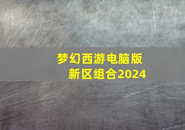 梦幻西游电脑版新区组合2024