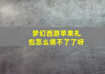 梦幻西游苹果礼包怎么领不了了呀