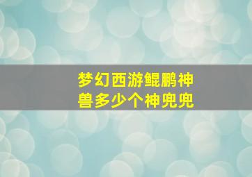 梦幻西游鲲鹏神兽多少个神兜兜