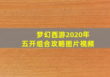 梦幻西游2020年五开组合攻略图片视频