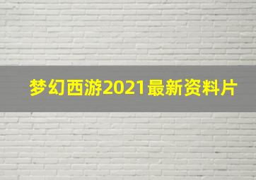 梦幻西游2021最新资料片