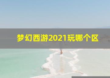 梦幻西游2021玩哪个区