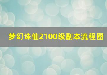 梦幻诛仙2100级副本流程图