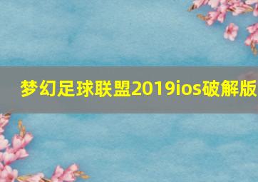 梦幻足球联盟2019ios破解版