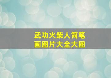 武功火柴人简笔画图片大全大图