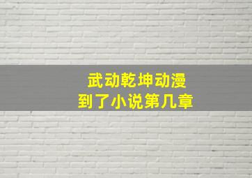 武动乾坤动漫到了小说第几章