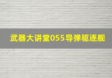 武器大讲堂055导弹驱逐舰