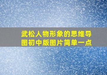 武松人物形象的思维导图初中版图片简单一点