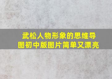 武松人物形象的思维导图初中版图片简单又漂亮