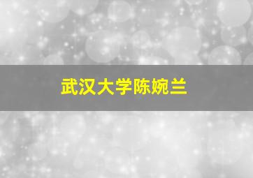 武汉大学陈婉兰