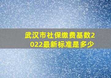 武汉市社保缴费基数2022最新标准是多少