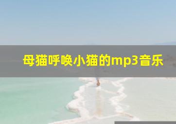 母猫呼唤小猫的mp3音乐