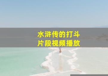 水浒传的打斗片段视频播放