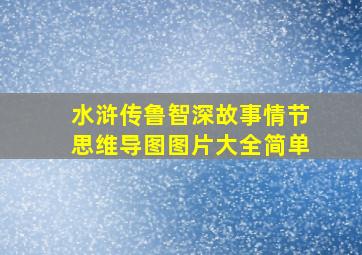 水浒传鲁智深故事情节思维导图图片大全简单