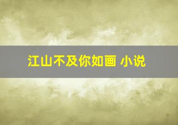 江山不及你如画 小说