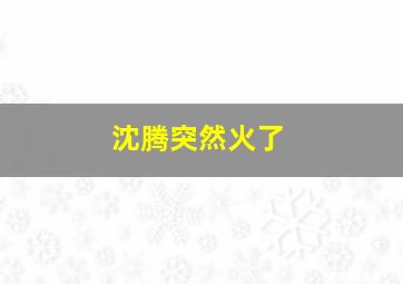 沈腾突然火了