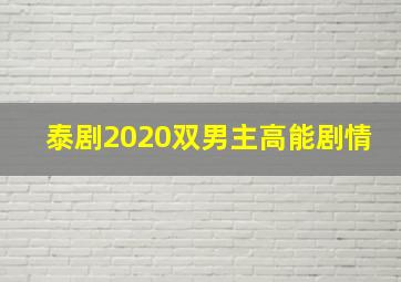 泰剧2020双男主高能剧情