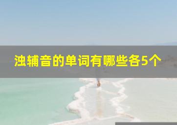 浊辅音的单词有哪些各5个