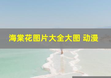 海棠花图片大全大图 动漫