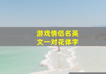 游戏情侣名英文一对花体字