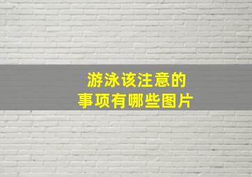 游泳该注意的事项有哪些图片