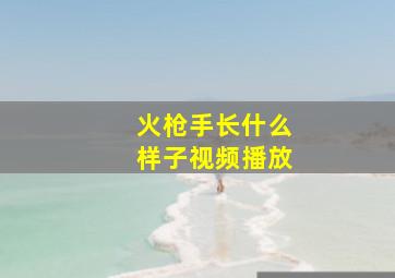 火枪手长什么样子视频播放