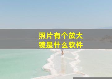 照片有个放大镜是什么软件