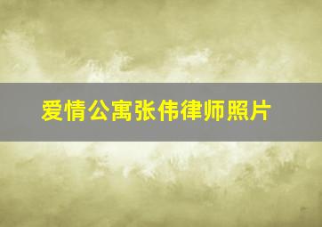 爱情公寓张伟律师照片