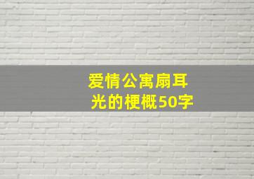 爱情公寓扇耳光的梗概50字