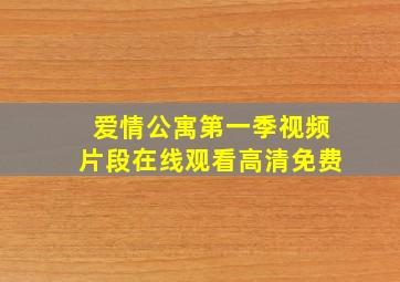 爱情公寓第一季视频片段在线观看高清免费