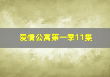 爱情公寓第一季11集