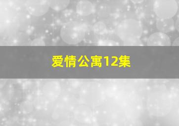 爱情公寓12集