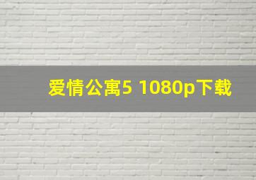 爱情公寓5 1080p下载