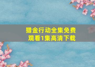 猎金行动全集免费观看1集高清下载