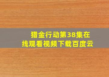 猎金行动第38集在线观看视频下载百度云