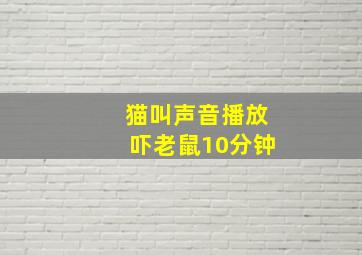 猫叫声音播放吓老鼠10分钟