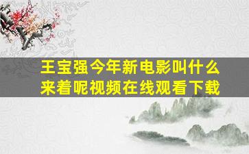 王宝强今年新电影叫什么来着呢视频在线观看下载