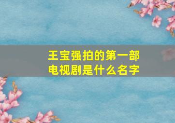 王宝强拍的第一部电视剧是什么名字