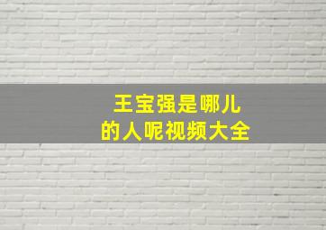 王宝强是哪儿的人呢视频大全