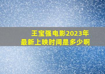 王宝强电影2023年最新上映时间是多少啊