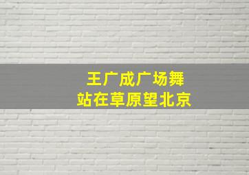 王广成广场舞站在草原望北京