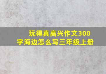 玩得真高兴作文300字海边怎么写三年级上册