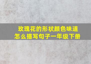 玫瑰花的形状颜色味道怎么描写句子一年级下册