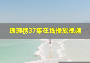 琅琊榜37集在线播放视频